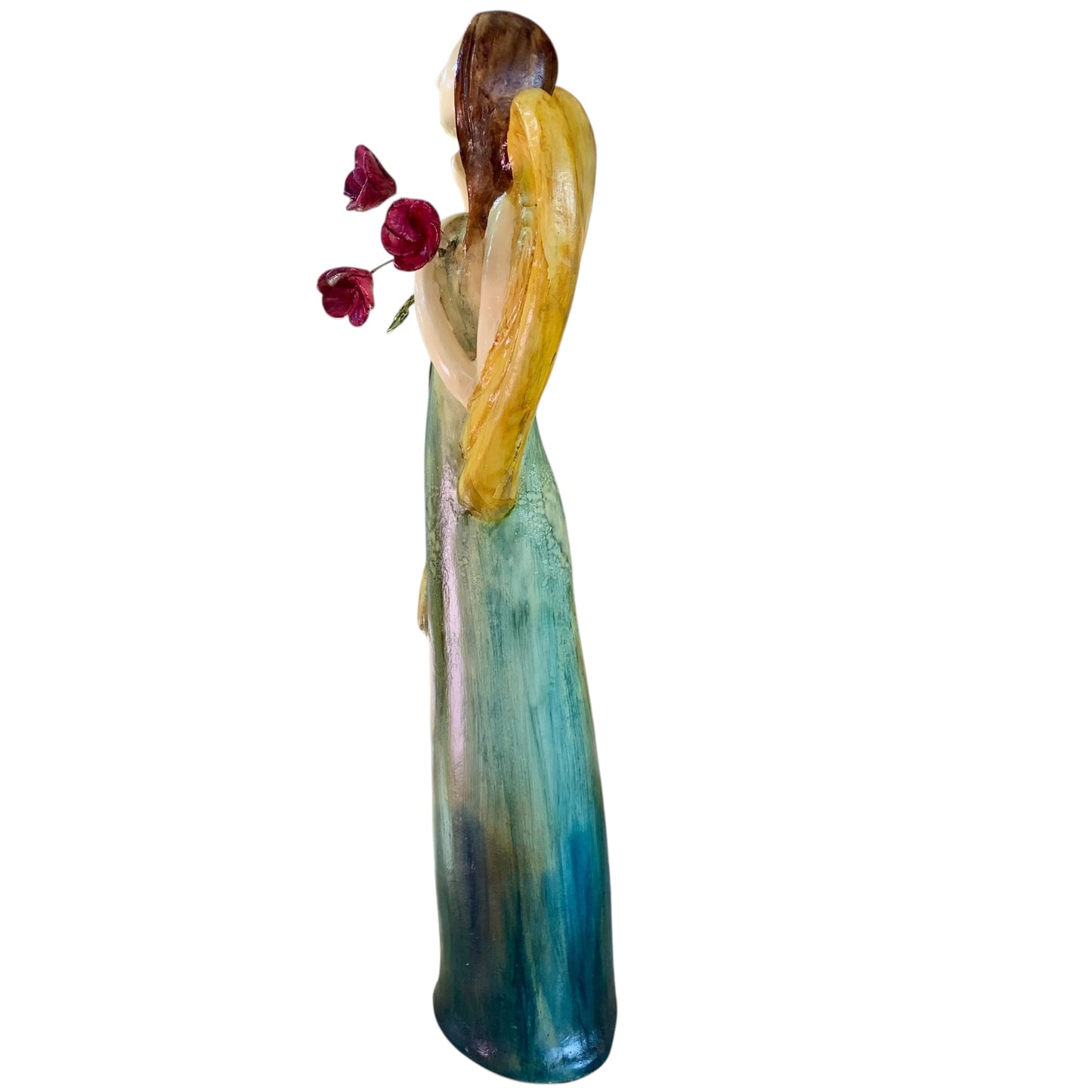 Flora Angel Pottery Sculpture Right side