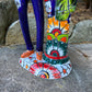 Mexican catrina couple on base feet and bottoms dress