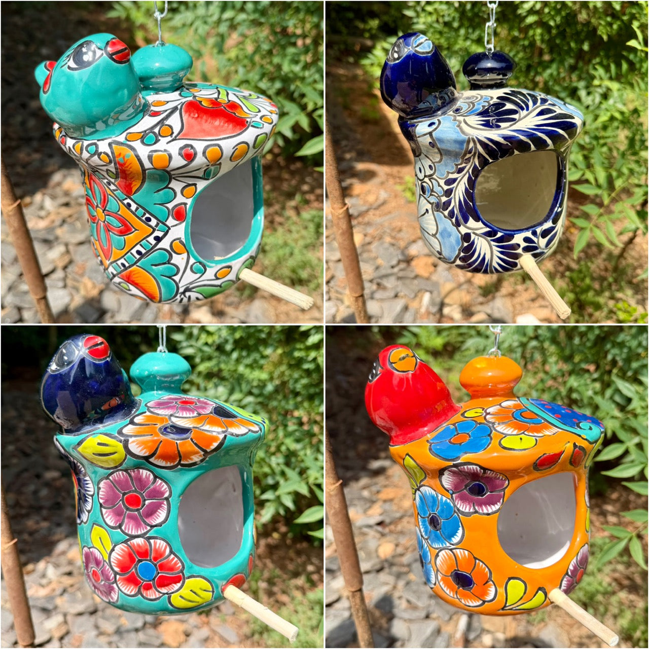 Talavera Pottery Bird House Cottage