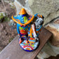 Talavera Catrina Rancho Couple Skelton Doll on base top