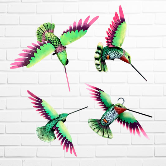 Single Hummingbird Wall Sculptures