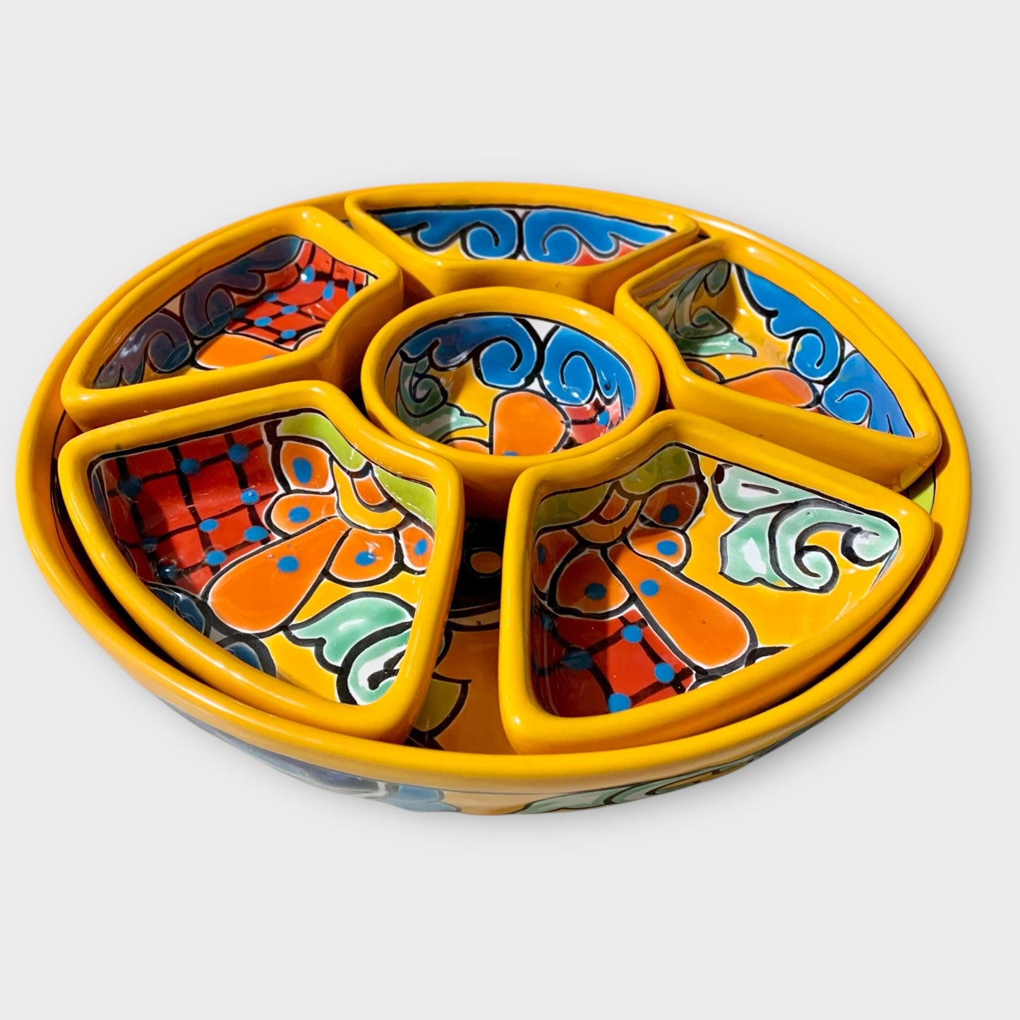 Talavera Redondo Sectional Serving Piece Top