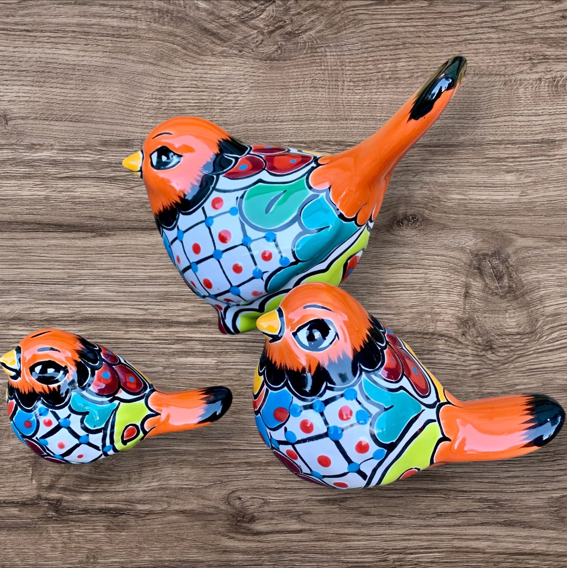 Talavera bird set right side