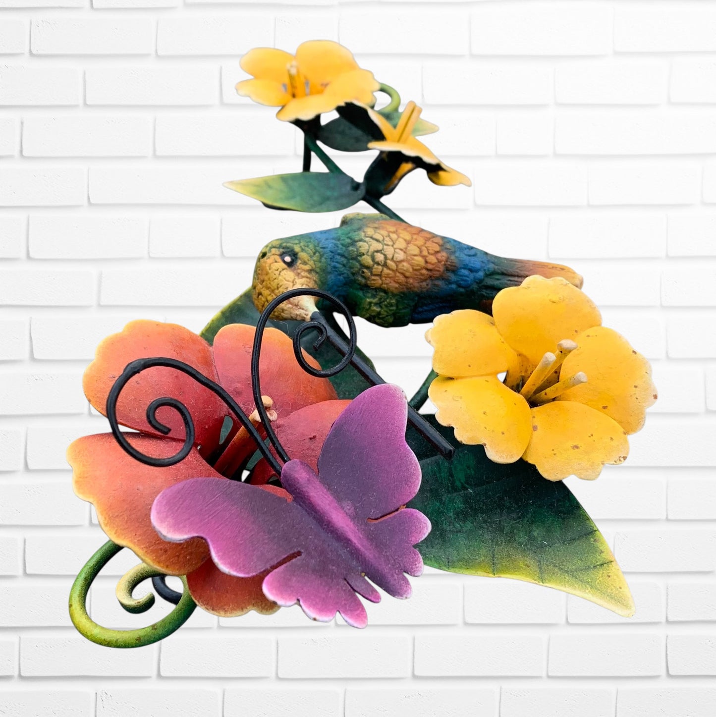 hummingbird floral colibri side view