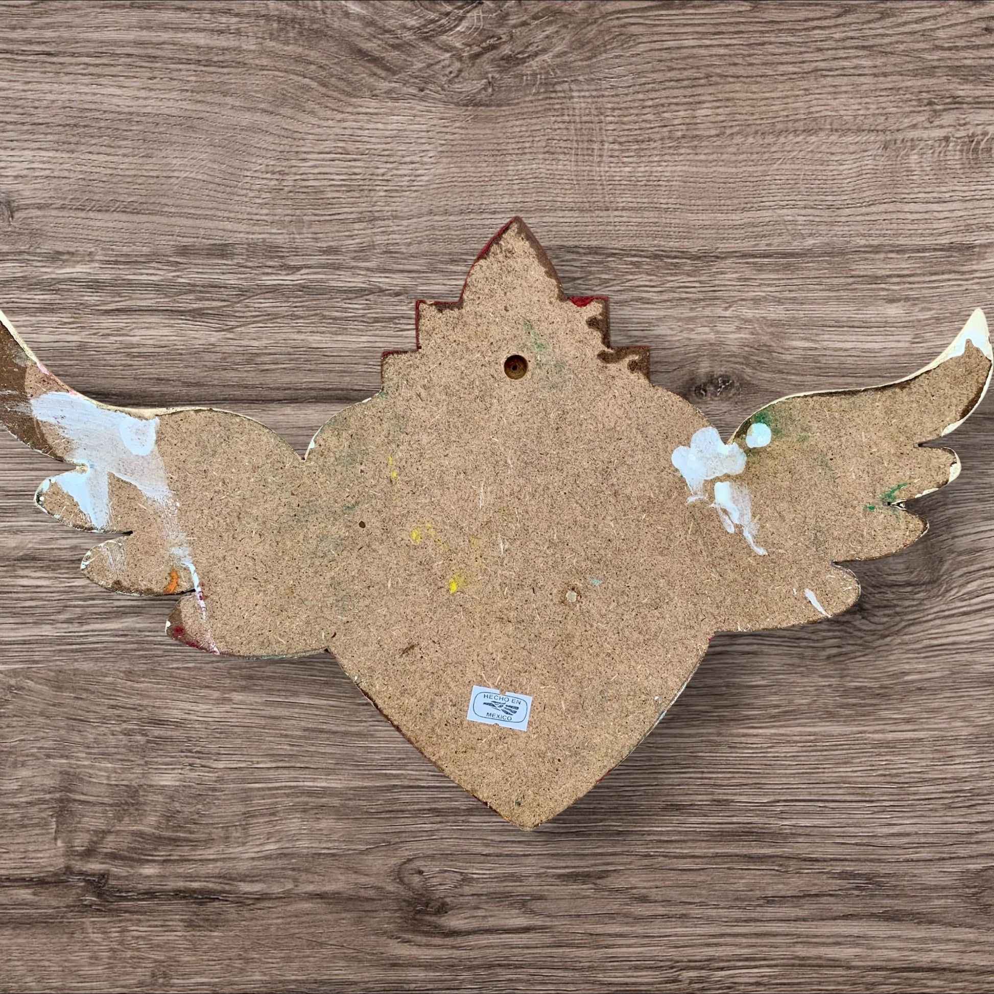 Winged Heart Decorado Oleo Mediano Back