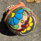 Rustic Clay Painted Sugar Skull