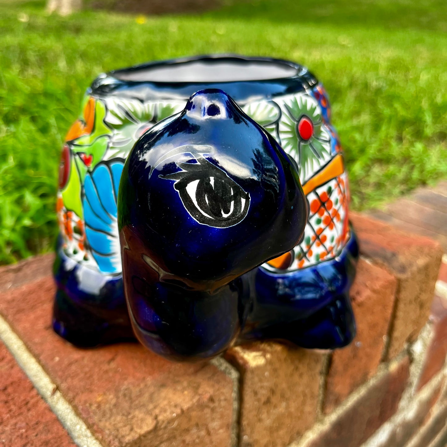 Talavera Turtle Planter