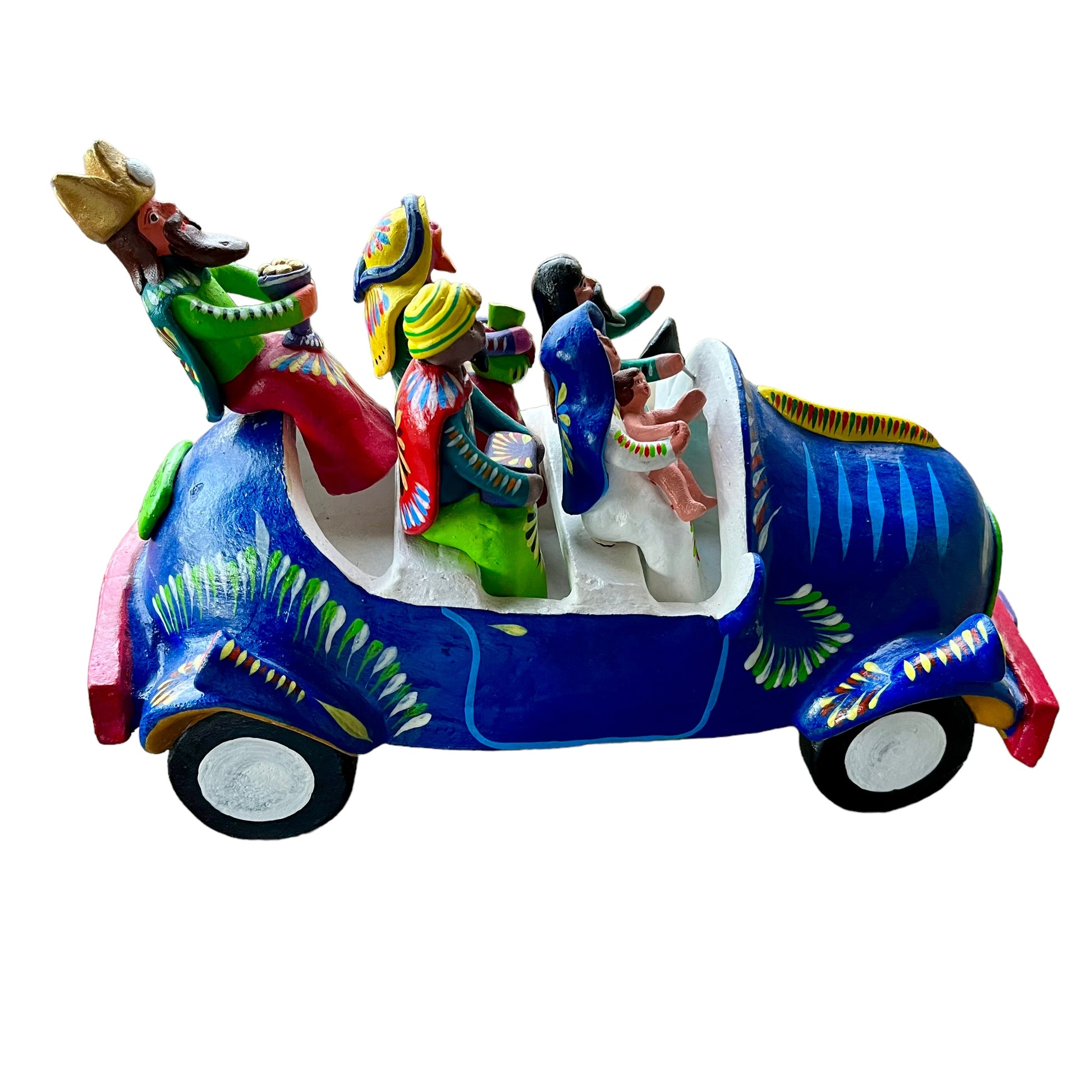Ortega Family Folk Art Nativity Car  left side