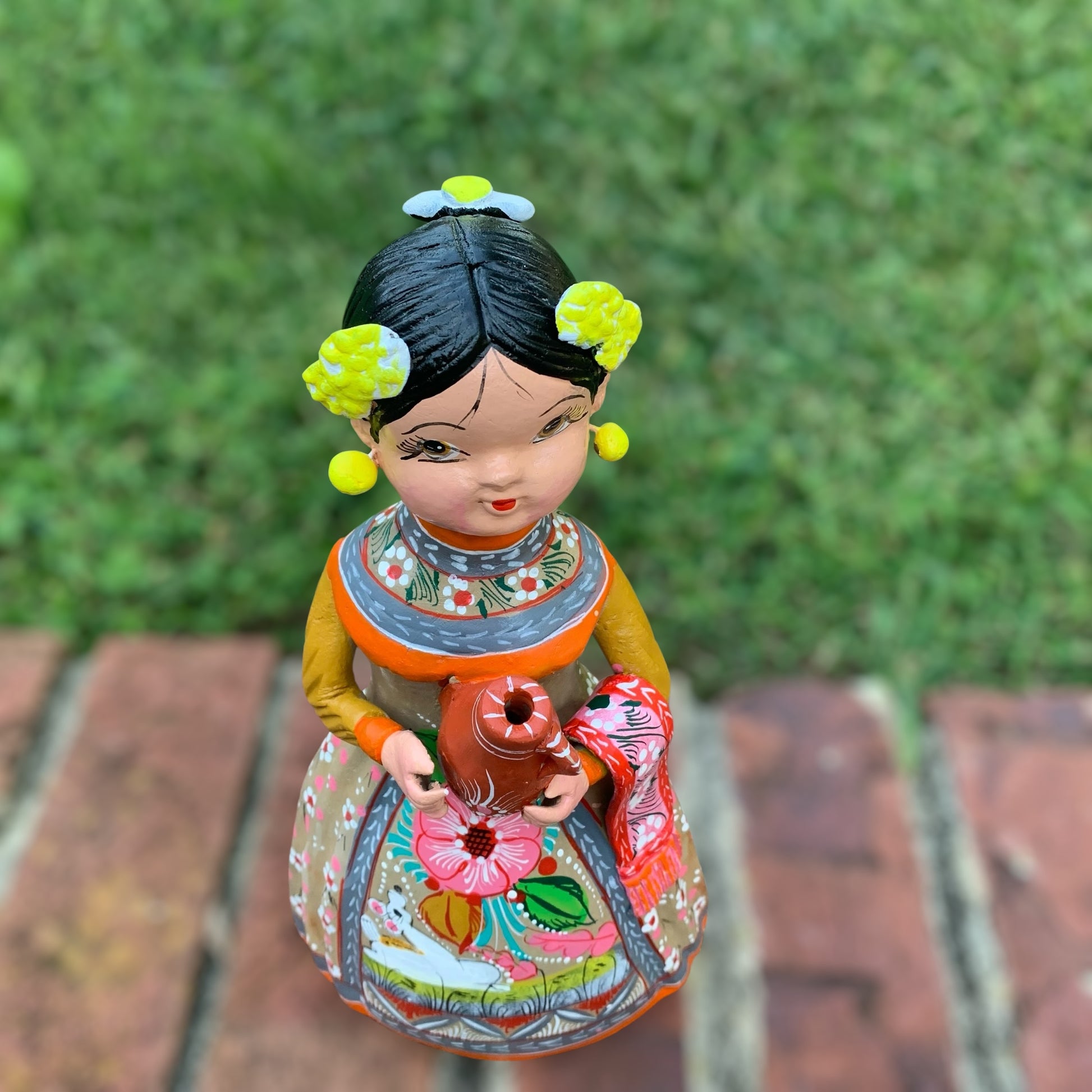 Hand painted Maria doll top