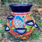 Mexican talavera strawberry Pot side two