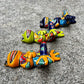 Mexican Talavera, silly dancing, frog set side