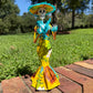 Floral Catrina Skeleton Doll 10.5”