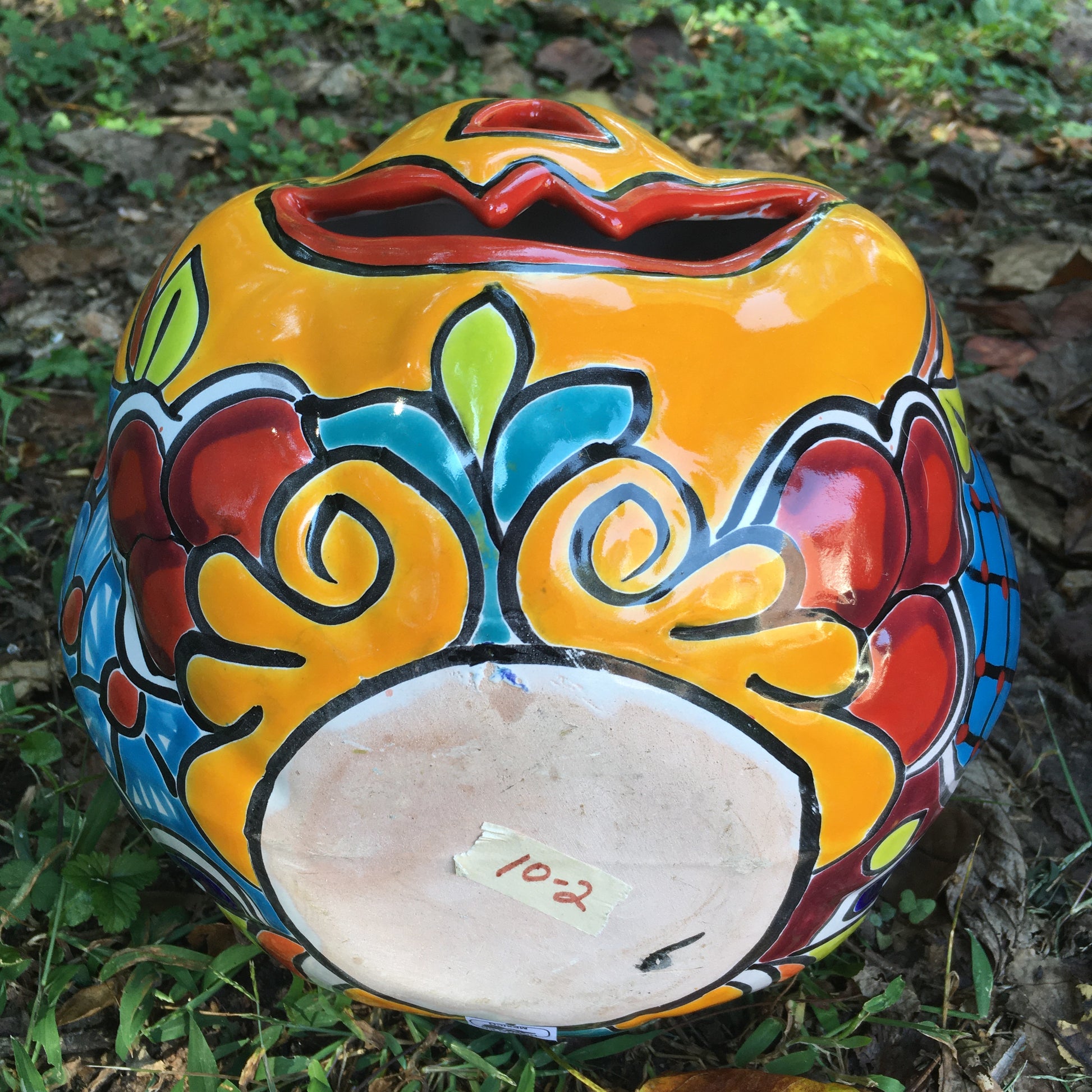 Talavera pumpkin large bottom