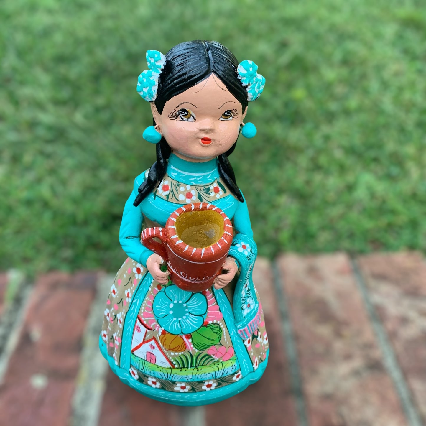 Hand painted Maria doll top
