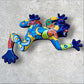 Colorful Mexican Talavera wall frog Left side