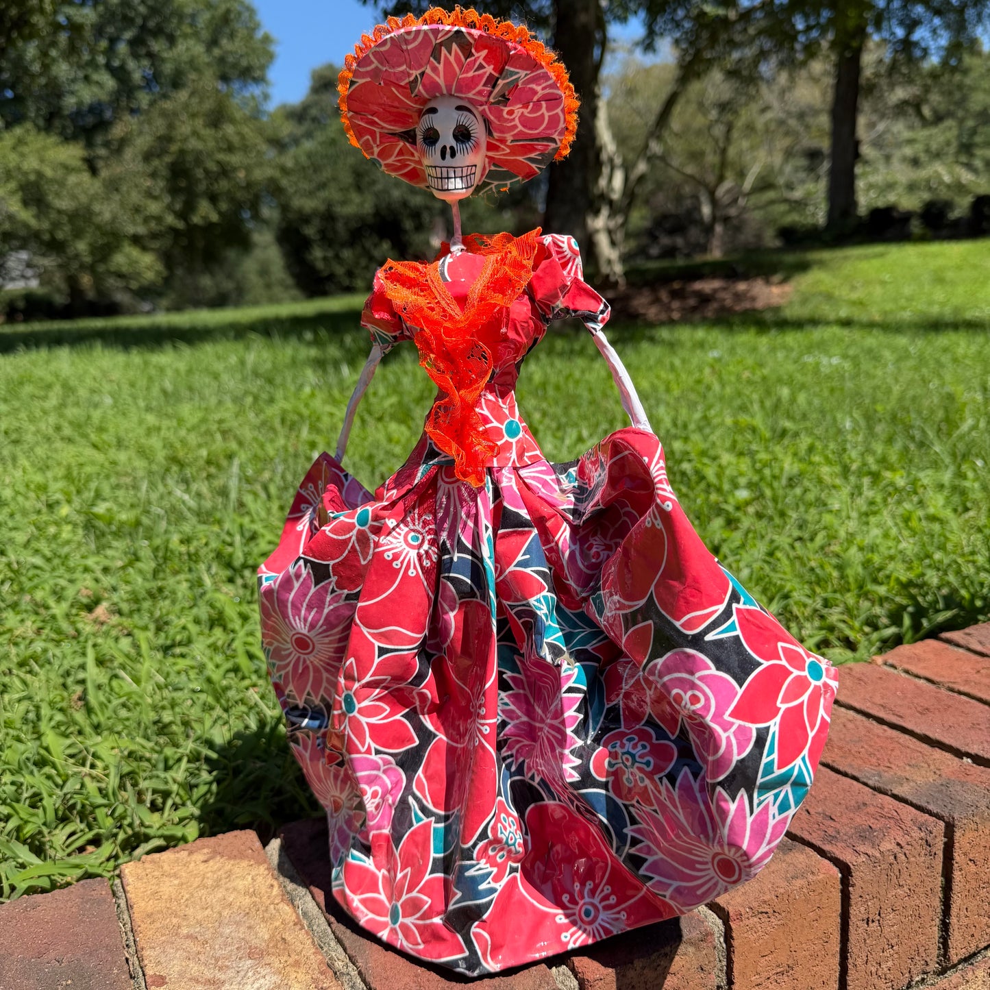 Big Dress Catrina Skeleton Doll