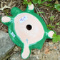 mexican talavera turtle bottom view