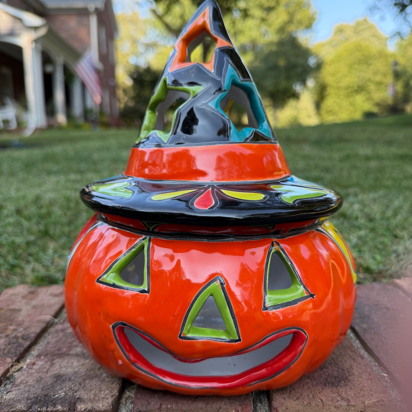 Talavera Witchy Pumpkin Chico