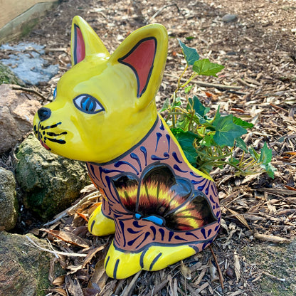 Mexican Painted Puppy Dog Planter