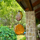 Mexican Recycled Hand Blown Glass Suncatcher Medallion View
