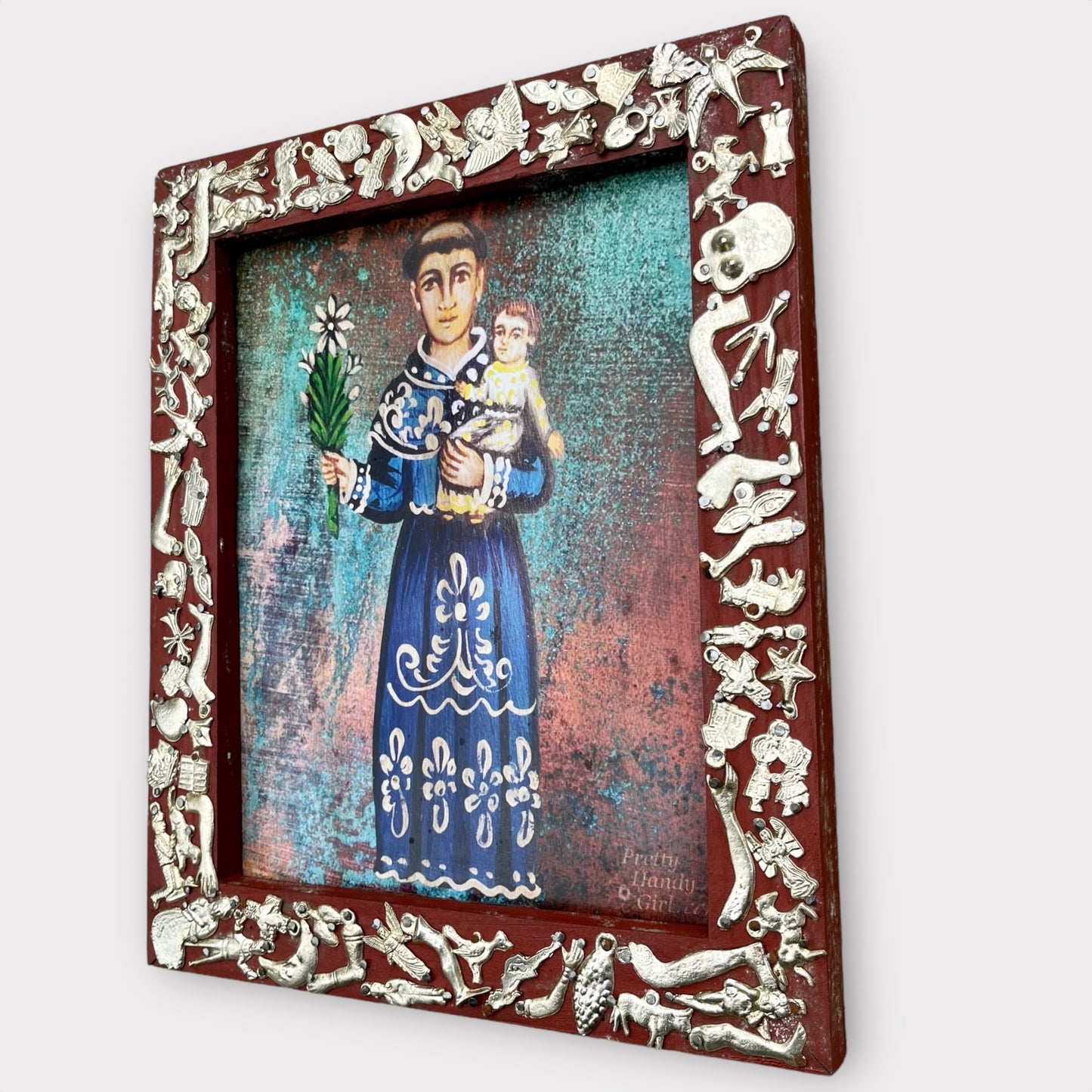 Milagros Framed St. Joseph with Baby