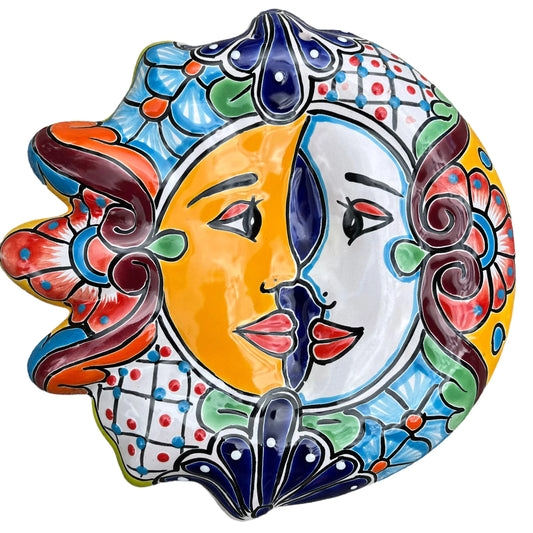 Mexican Talavera Sun and Moon Profile