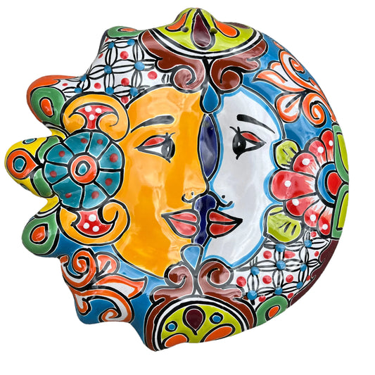 Mexican Talavera Sun and Moon Profile