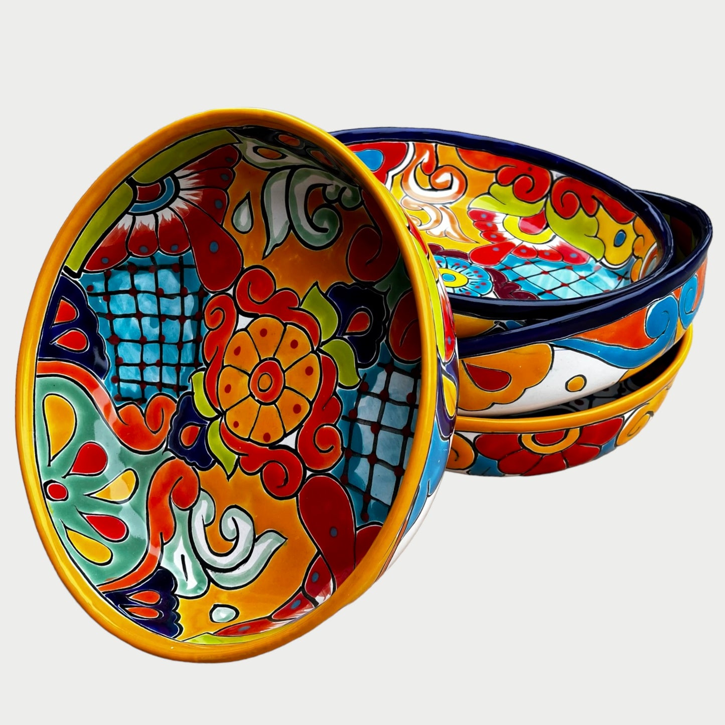 mexican talavera serving bowl