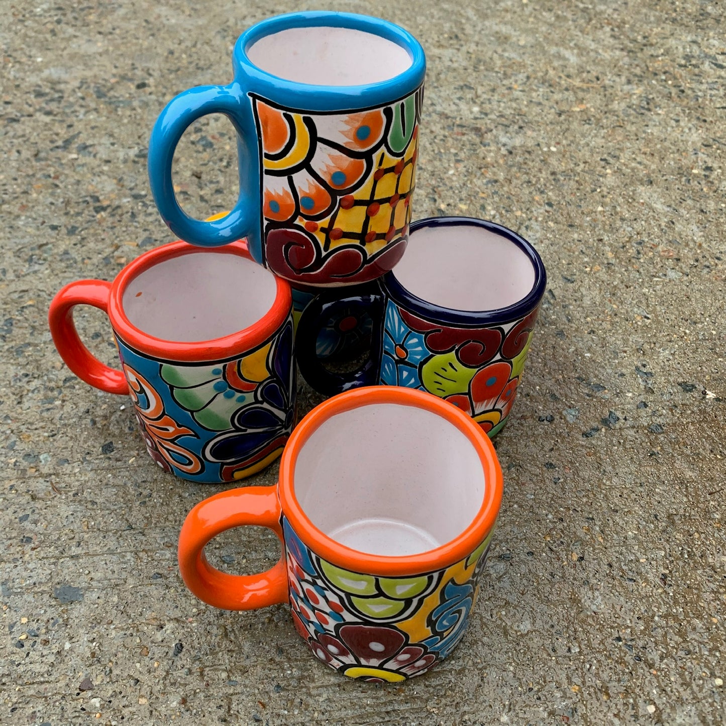 Mexican Talavera Cups - Mexican Pottery Hand Painted Mug