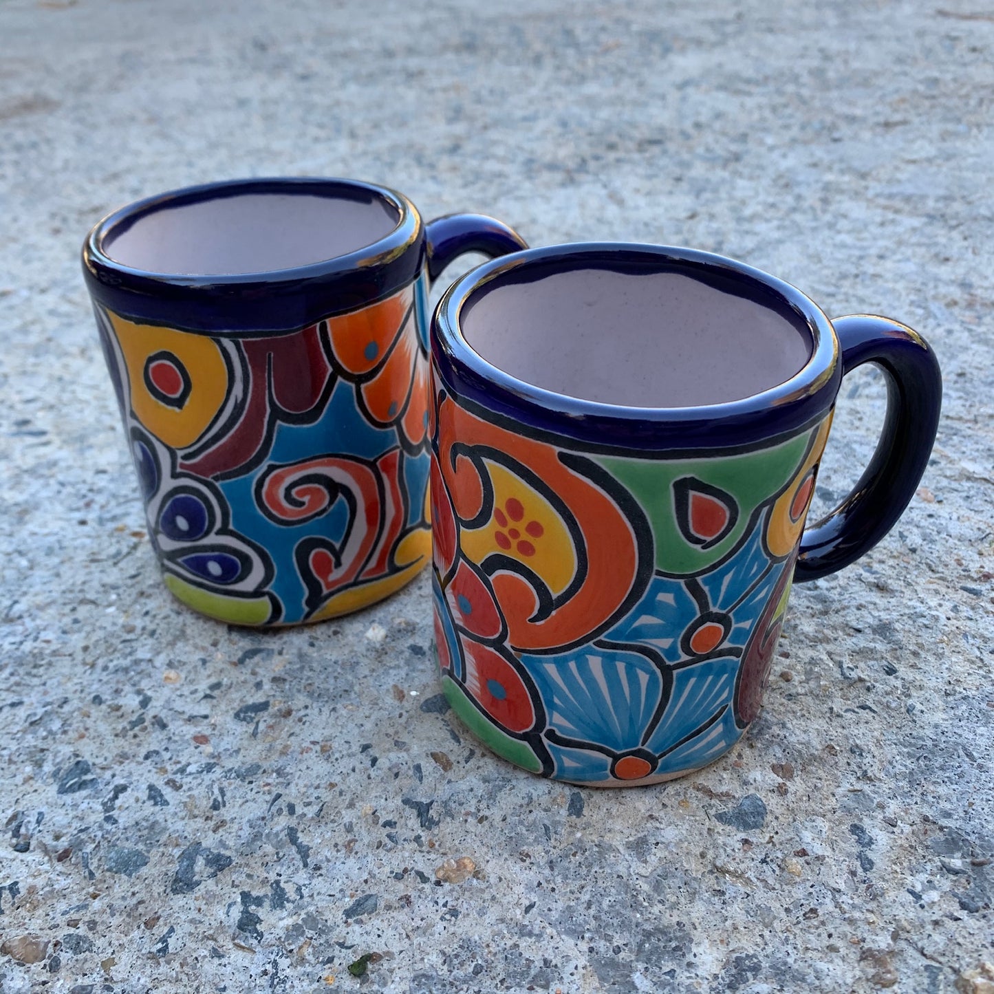 Blue Talavera Cups