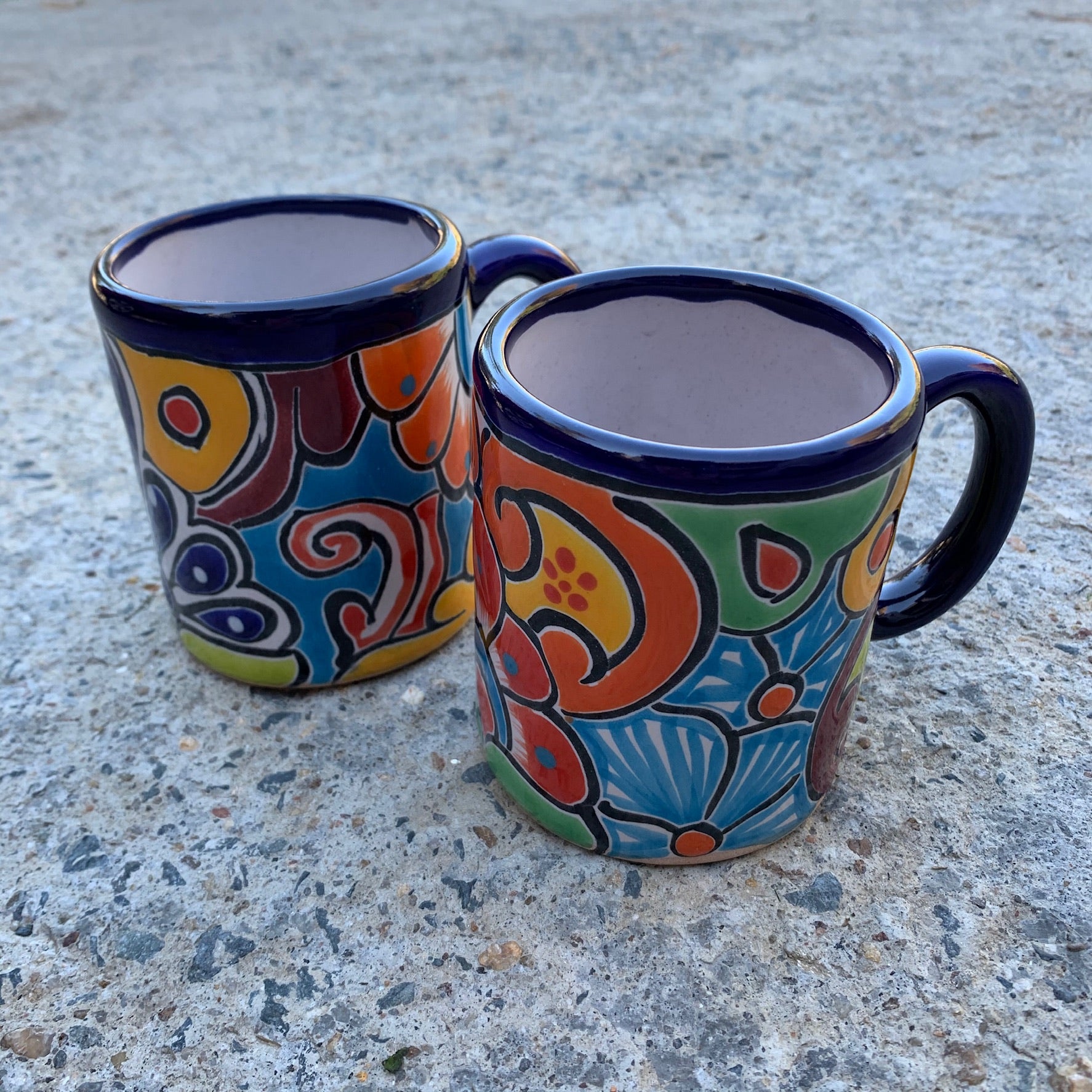 Blue Talavera Cups