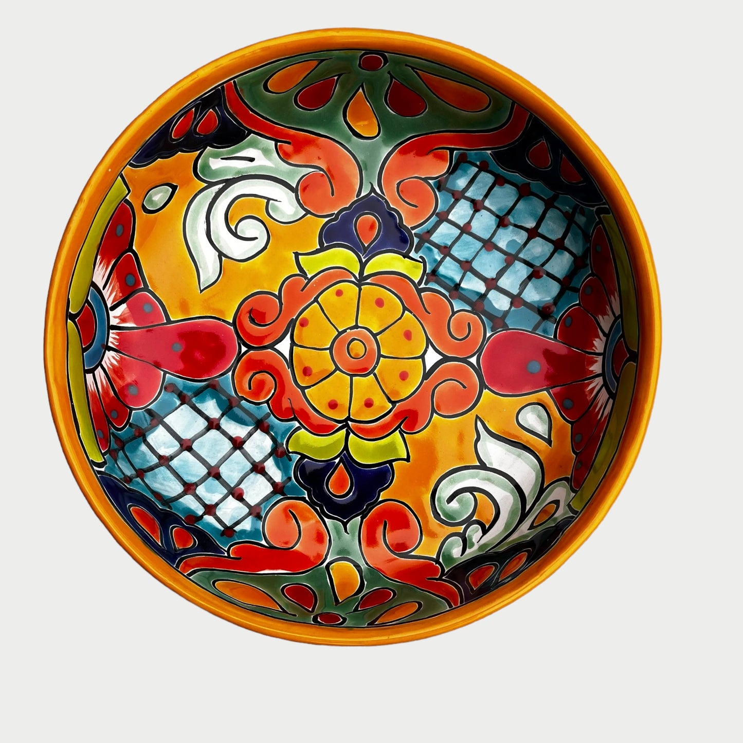 mexican talavera serving bowl