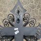 Metal Cross with Blue Medallion