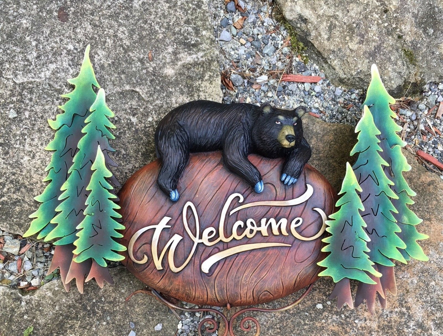 Black Bear Welcome Sign