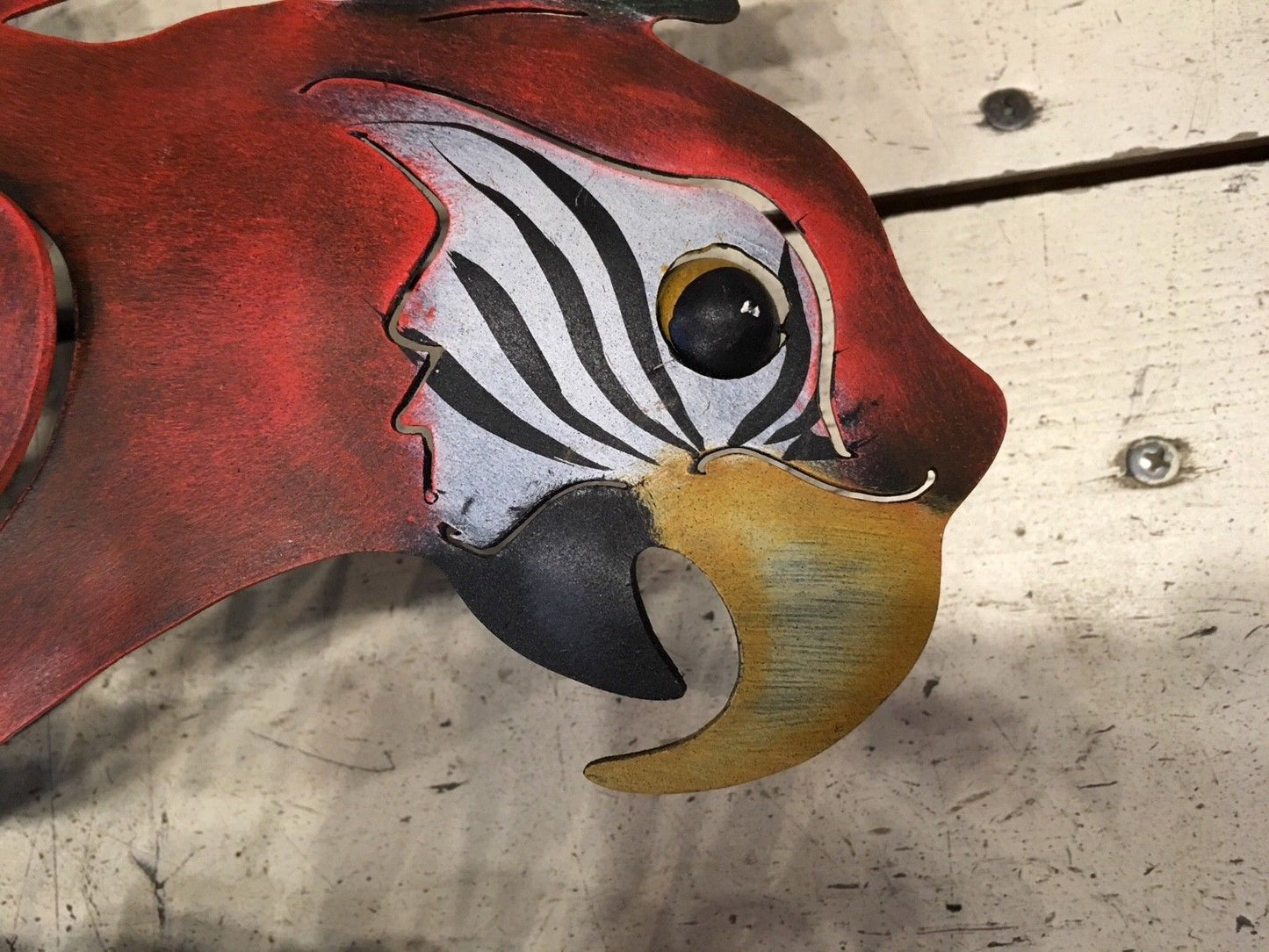 Handcrafted Welcome Parrot