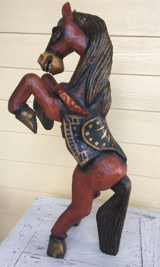 Wood Hand Carved Horse