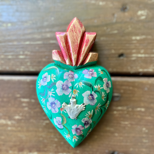 Milagros Heart - Mexican Sacred Milagro Charm Corazon | MexDecor