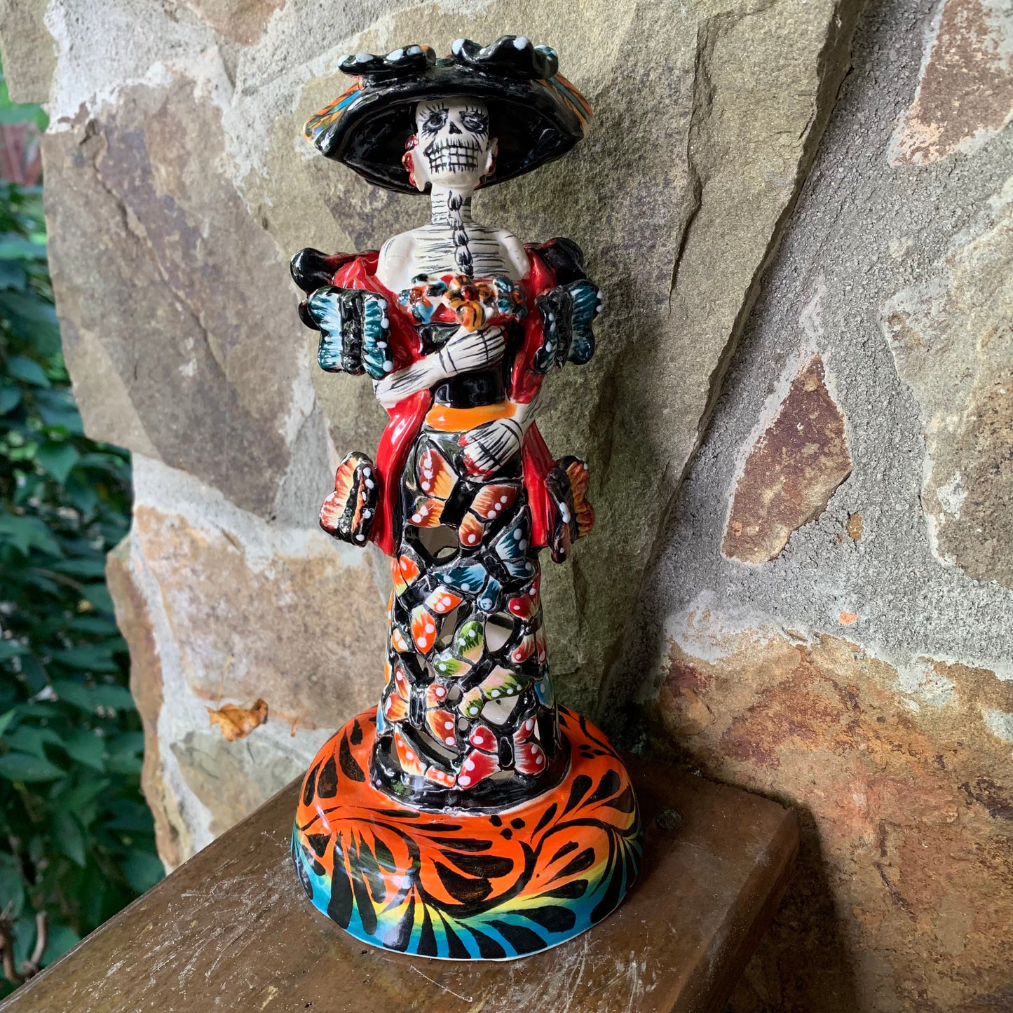 Mexican Catrina with Butterflies