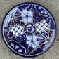 talavera blue white large plate platter