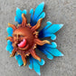 metal wall sculpture sun and moon