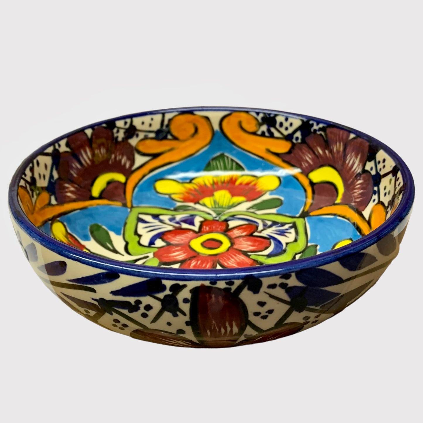 Alba Mexican Talavera dinnerware bowl