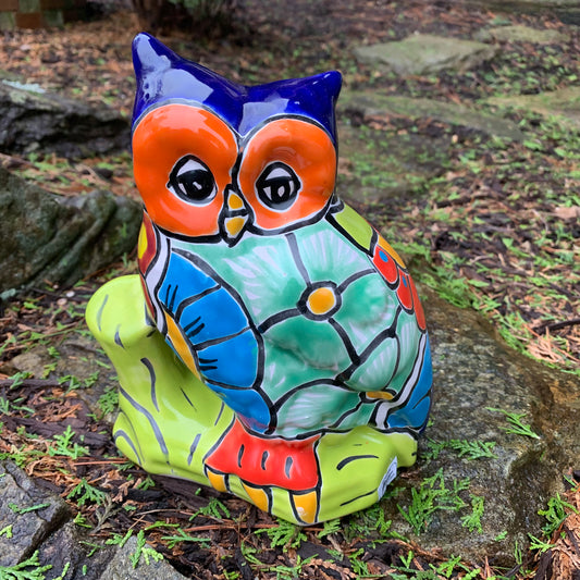 Talavera Owl Figurine - Buho
