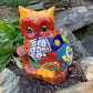 Mexican Talavera Pottery Garden Owl