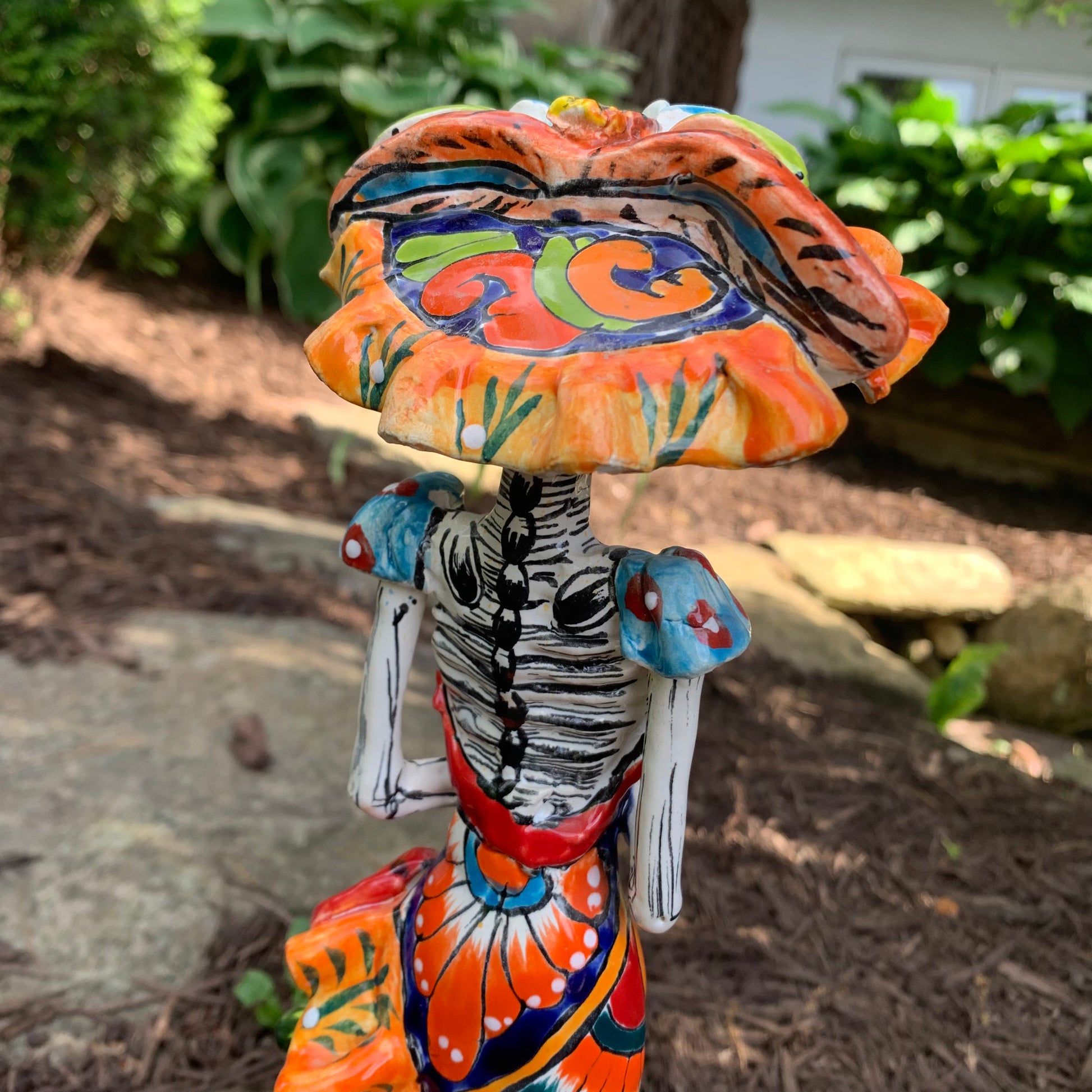 mexican talavera catrina Skelton doll