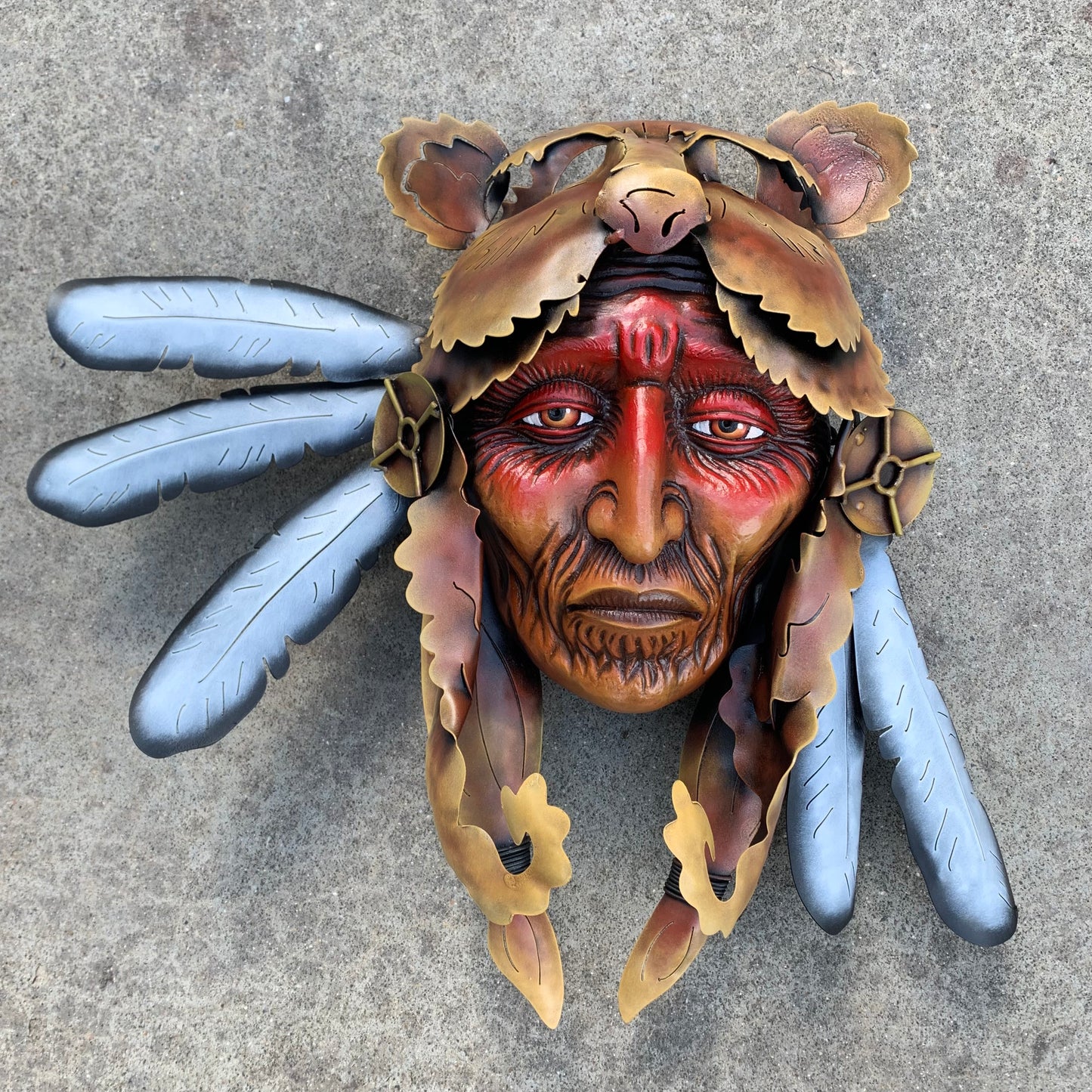 indian warrior bear headdress