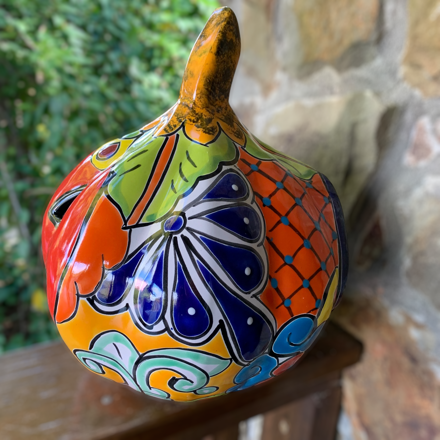 Talavera Pumpkin LG - Calabaza