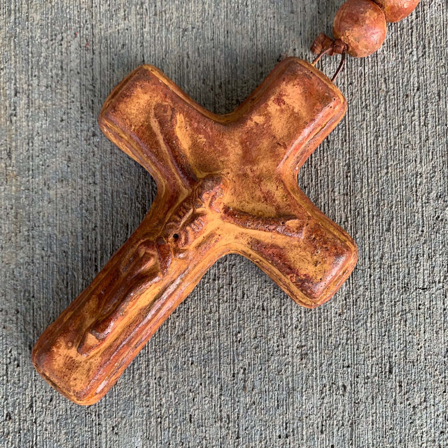 Rustic Clay Rosary Beads