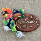 Sea turtle welcome sign plaque