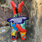 Mexican Talavera Donkey Burro Planter Pot
