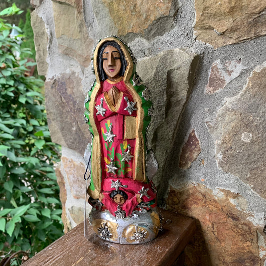 Mexican milagros Guadalupe with child Milagro charms